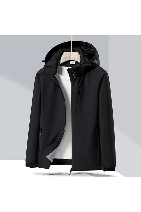 Clearance Women's Windbreaker Jacket, Autumn Winter Waterproof and Warm Outdoor Charging Suit For Women Outdoor Breathable, Plush And Thickened Climbing Suit, Trendy Jacket