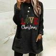 Azrian Clearance Womens Christmas Oversize Thermal Thicken Tops Women's
