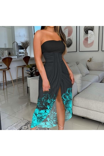 beach club dress Resort Beach 2 Two Slit Party Maxi Long Dresses for Women main image 1