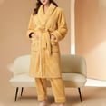 thumbnail image 1 of Azrian Cyber Sweaters Plus Size Women's Fashion, Leisure, Comfortable Winter Nightgown, Large Home Furnishing Set XL,Yellow Deals Cheap on Sale, 1 of 6