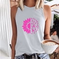 thumbnail image 1 of Azrian Fashion Casual Women Sleeveless Printed Ladies Round Neck Blouses Tops T-Shirt, 1 of 5
