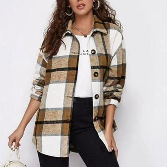 Azrian Fashion Woman Long Sleeve Open Front Loose Outerwear Printing Blouse Coat Tops Blouse