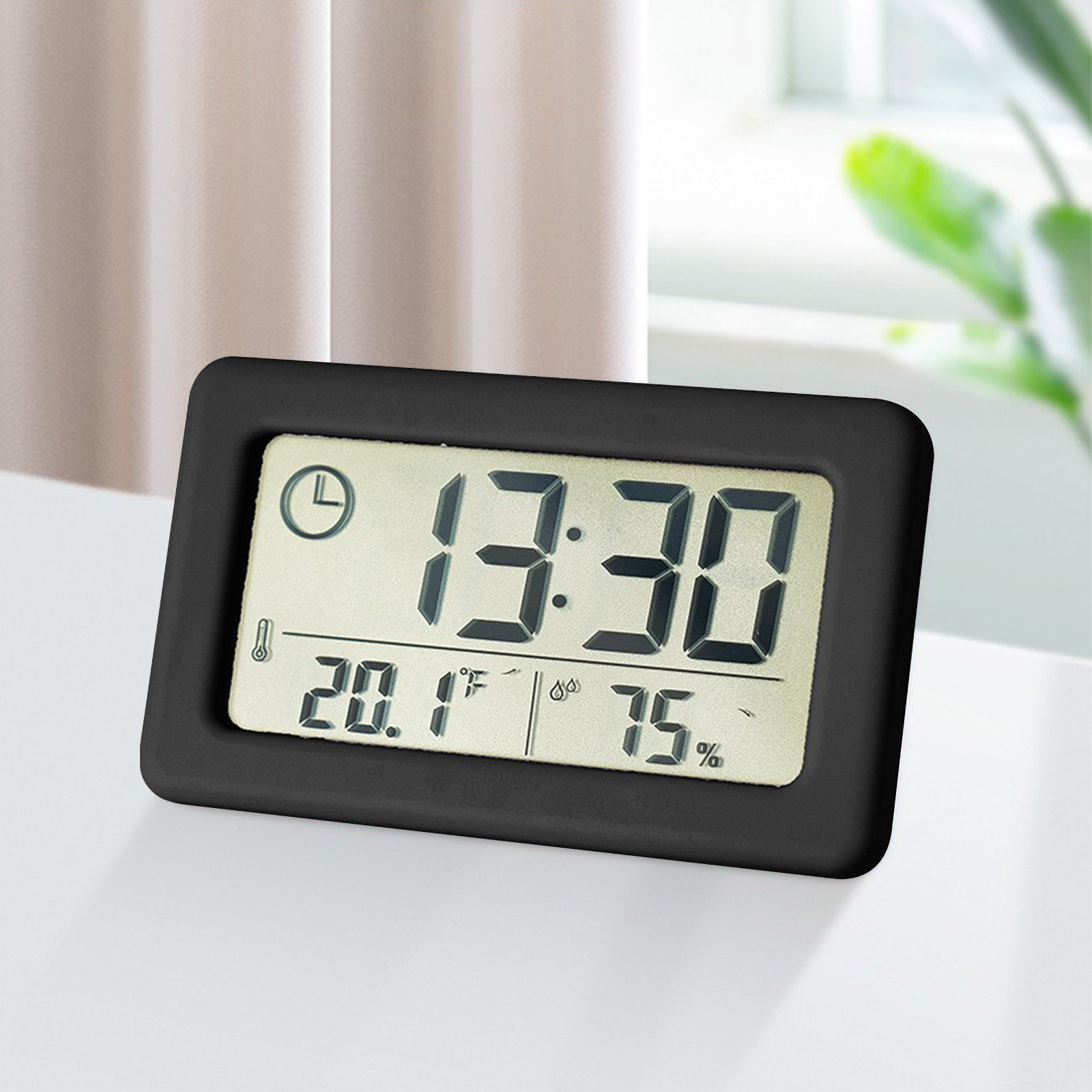 Azrian Digital Clock with LCD Display thermometers Hygrometer Digital ...