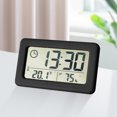 thumbnail image 1 of Azrian Digital Clock with LCD Display thermometers Hygrometer Digital Temperature Humidity Monitor with Smart Clock Alarm Clock for Heavy Sleepers Clock for Bedroom Christmas Home Decor Essentials, 1 of 1