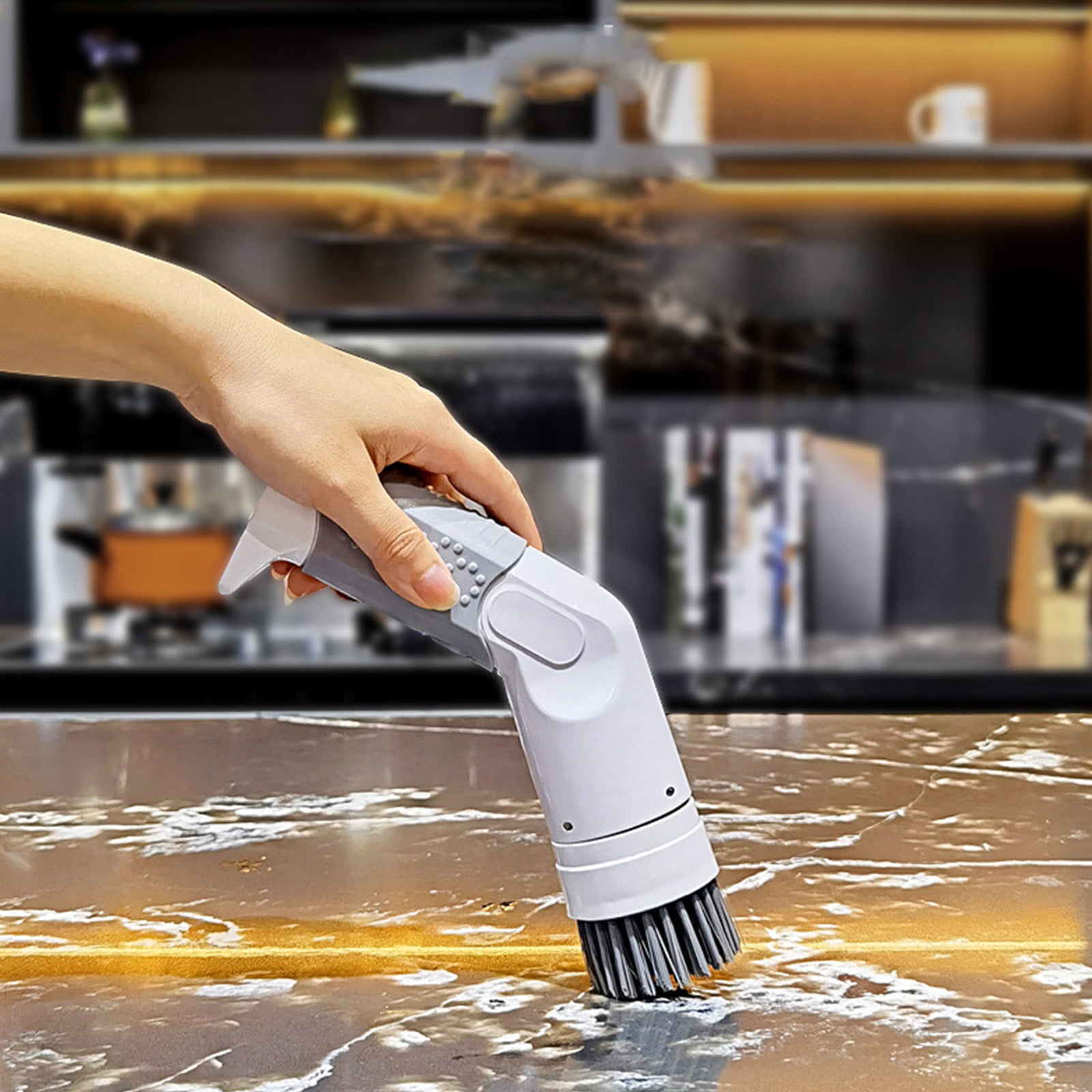 Azrian Electric Spin Scrubbers, Electric Cleaning Brush with 3 Brush Heads, Bathroom