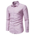 thumbnail image 1 of Azrian Long Sleeve with Turn-down Collar and Button Shirt for Men,Men's Printed No Iron Loose Button Lapel Long Sleeved Shirt, 1 of 9