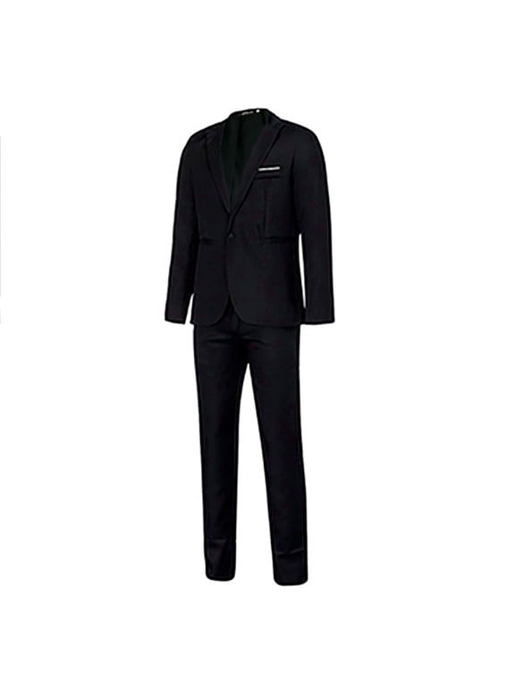 Men Suit Men's Fashion Suit Jacket + Suit Pants Two-piece Suit