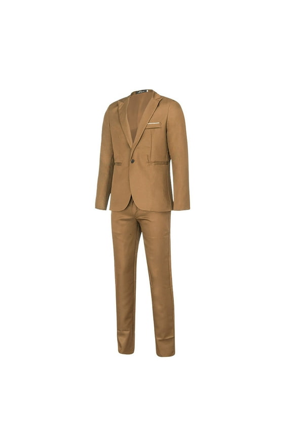 Men Suit Men's Fashion Suit Jacket + Suit Pants Two-piece Suit