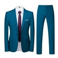 thumbnail image 1 of Azrian Men Suit Men鈥檚 Suit Slim 2-Piece Suit Business Wedding Party Jacket Top & Pants, 1 of 5