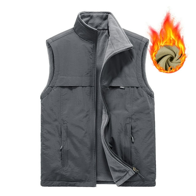 Azrian Men's Casual Vest, Pockets Active Outfit Vest Men's Thin Sports