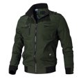 thumbnail image 1 of Azrian Men's Casual Zip-Up Jacket Men's Spring And Solid Color Multi Pocket Zipper Jacket Coat, 1 of 2