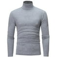 thumbnail image 1 of Azrian Men's Thermal Long Sleeve High Neck Top Men Solid Turtleneck Casual Pullover T-shirt Bottoming Shirt, 1 of 5