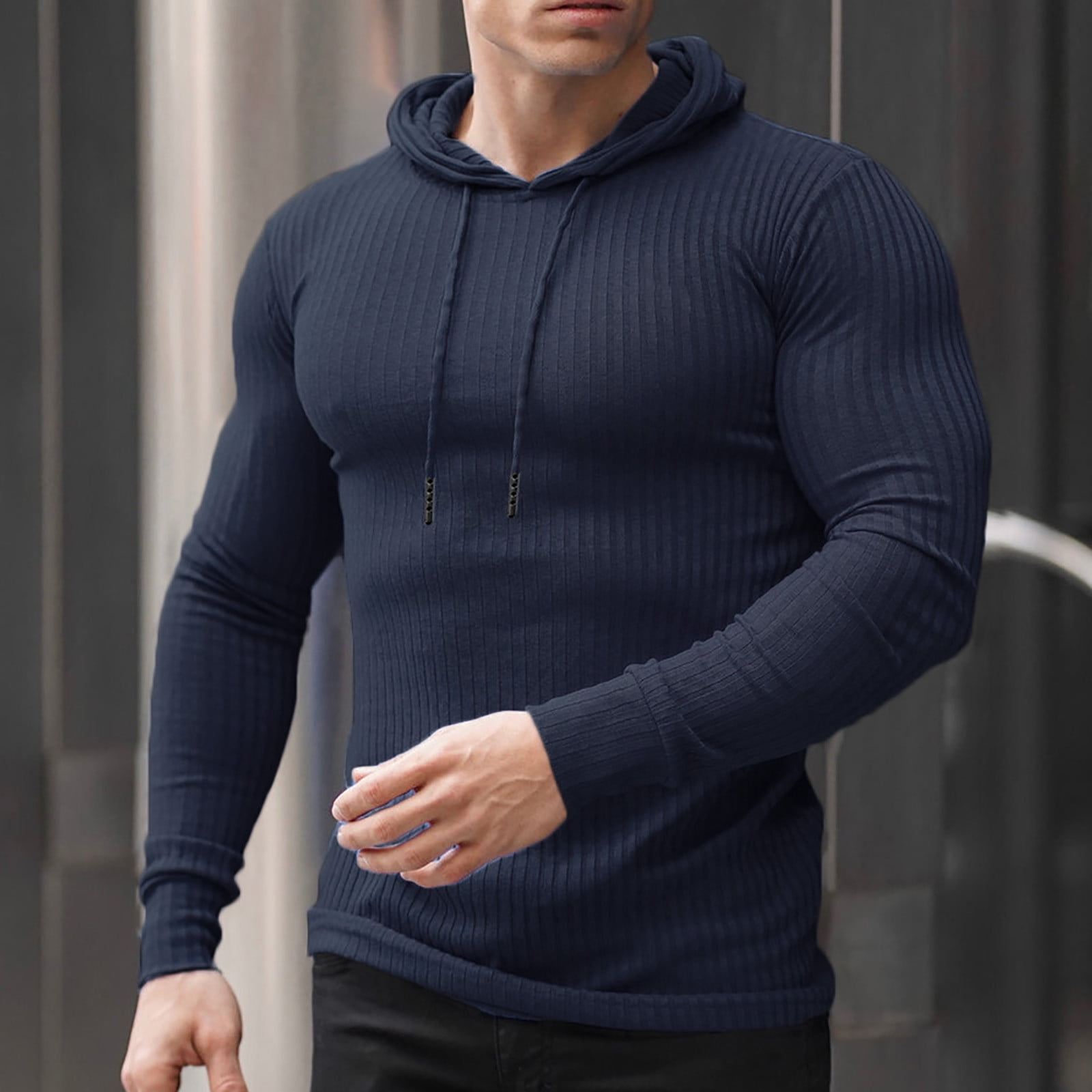 Azrian Men's Warm and Cozy Hooded Sweatshirt for Autumn and