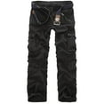 thumbnail image 1 of Azrian Mens Jeans Relaxed Fit,Mens Pants Fashion Casual Cotton Multi-pocket Outdoors Work Trouser Cargo Daily Long Pant Fall Saving, 1 of 2