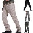 thumbnail image 1 of Azrian Mens Jeans Relaxed Fit Clearance,Mens Pants Fashion Multiple Pockets Cargo Trousers Work Wear Combat Safety Cargo Pocket Pant Fall Saving on Sale, 1 of 6