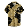 thumbnail image 1 of Azrian Deals Mens Shirts Non-Positioning Printing Buttons Beach Turndown Short Sleeve Blouse Clearance, 1 of 6