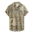 thumbnail image 1 of Azrian Deals Mens Shirts Non-Positioning Printing Buttons Beach Turndown Short Sleeve Blouse Clearance, 1 of 6