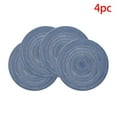 thumbnail image 1 of Azrian Placemats Washable Woven Vinyl Placemats for Dining Table Round Rop Cotton Braided Table Place Mats Set of 4, 1 of 3