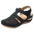 thumbnail image 1 of Azrian Soft Leather Closed toe Vintage Anti-Slip Sandals for Women High-Quality, 1 of 2