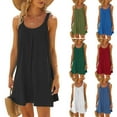 thumbnail image 1 of Azrian Summer Dresses,Plus Size Women Dress Women's Beach Dress Bikini Beachwear Coverups Casual Vacation Short Summer Halter Dresses, 1 of 6