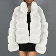 thumbnail image 1 of Azrian Winter Coats for Women,Warm Fluffy Faux Fur Jackets,Plus Size Womens Ladies Solid Warm Faux Coat Jacket Winter Turn Down Collar Outerwear Fuzzy Jacket Coat Jackets for Women Clearance, 1 of 5