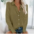 thumbnail image 1 of Azrian Women's Fall Long Sleeve Blazers Blouses Tops,Plus Size Sweatshirt Winter Saving,Fashion Woman Causal Button Blouse Long Sleeve T-Shirt Summer Tops on, 1 of 6