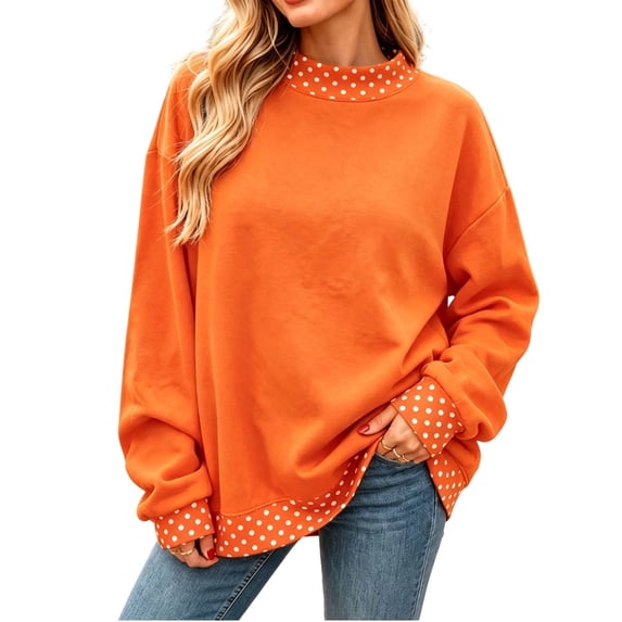 Azrian Women’s Mock Neck Sweatshirt,Long Sleeve Casual Pullover Sizes S-3XL