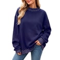 thumbnail image 1 of Azrian Women’s Mock Neck Sweatshirt,Long Sleeve Casual Pullover Sizes S-3XL, 1 of 6