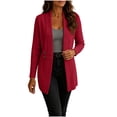 thumbnail image 1 of Azrian Women’s Open Front Ribbed Knit Long Cardigan, Casual Long Sleeve Outerwear Sizes S-2XL, 1 of 8