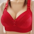 thumbnail image 1 of Azrian Plus Size Bras,Woman's Fashion Plus Size Wire Free Comfortable Push Up Bra Underwear, 1 of 6