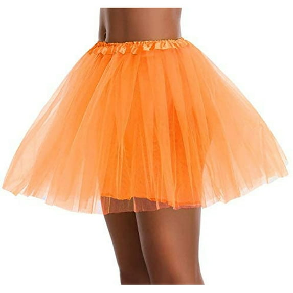Azrian Womens High Quality Pleated Gauze Short Skirt Adult Tutu Dancing Skirt 3 Layered