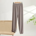 thumbnail image 1 of Azrian Womens Pajamas Summer lightweight Pant Women's Casual Elastic Tie Independence Day Waist Loose Long Pants With Pocket Capris, 1 of 3
