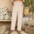 thumbnail image 1 of Azrian Womens Pants Clearance,Fashion Casual Spring Summer Solid Color Loose Full Length Pants on Sale Size M-XXXXL, 1 of 6