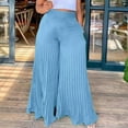 thumbnail image 1 of Azrian Womens Pants Clearance,Womens Plus Size Pants Fashion Casual Solid Elegant High Waist Pockets Wide Leg Flare Trousers Zipper Pant Clearance, 1 of 5