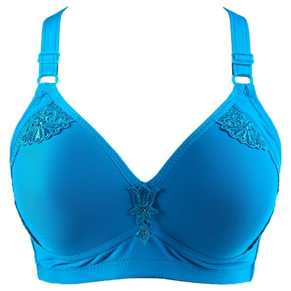 Azrian Womens Plus Size Bras,Woman's Fashion Solid Comfortable Bra Underwear No Rims Veryday Bras 2023 Deals on Sale