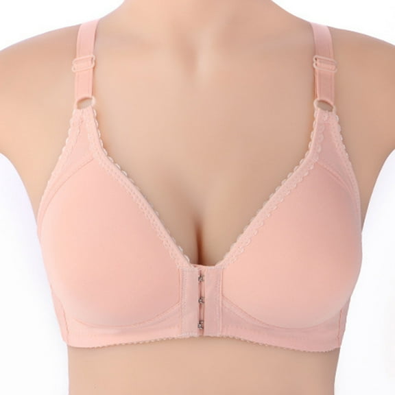 Azrian Womens Plus Size Bras,Women Bras Lace Comfortable Breathable Exhaust Base Non-Steel Ring Non-Magnetic Buckle Beauty Back Underwear