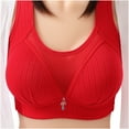 thumbnail image 1 of Azrian Womens Plus Size Bras,Women Bras Plus Size Behind Buckle Comfortable Breathable Exhaust Base Non-Steel Ring Non-Magnetic Buckle Underwear, 1 of 5