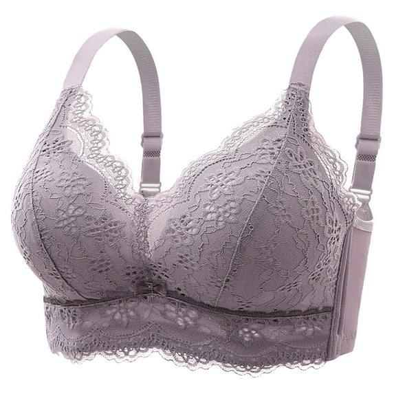 Azrian Womens Plus Size Bras,Womens Solid Lace Lingerie Bras Plus Size Underwear Bralette Bras Comfortable Bra
