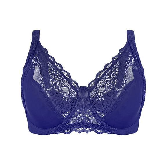 Azrian Womens Plus Size Bras,Womens Solid Lace Lingerie Bras Plus Size Underwear Bralette Bras Comfortable Bra