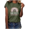 thumbnail image 1 of Azrian Womens Plus Size Tops,Womens Work Tops Girls Short Sleeve Out Blouse Funny Print Shirt T-Shirt Tops, 1 of 5