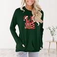 thumbnail image 1 of Azrian Womens Tops 2023,Women's Casual Sexy Fashion Printing Long Sleeve Round-Neck Ruched Pullover Blouse Tops Clearance Sale, 1 of 5