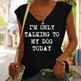 thumbnail image 1 of Azrian Womens Tops,Women's Fashion Casual Printing V-Neck Sleeveless T Shirt Pullover Tops, 1 of 5