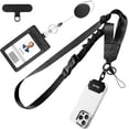 thumbnail image 1 of Azrra Adjustable Crossbody Cell Phone Lanyard for iPhone with Phone Tethers & Retractable ID Badge Card Holder, 1 of 6