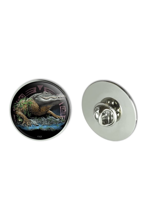 Aztec Alligator Gator Metal 1.1" Tie Tack Hat Lapel Pin Pinback
