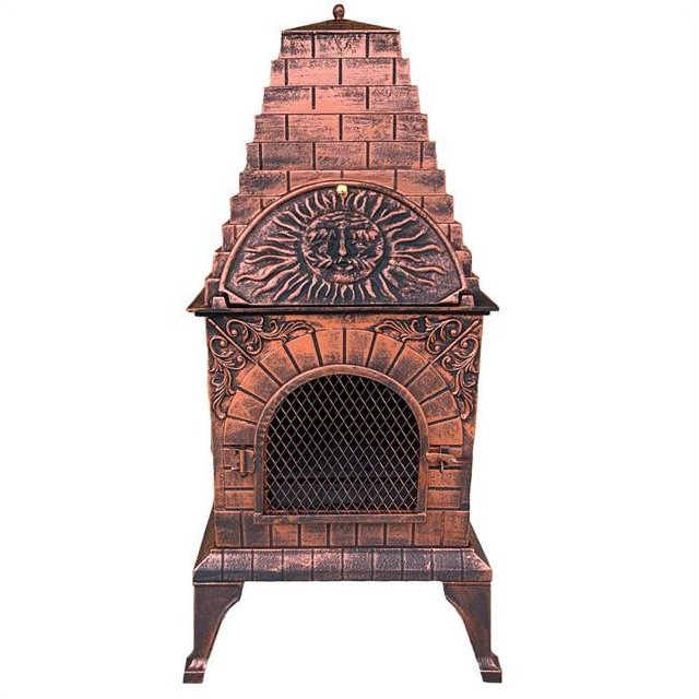 Aztec Allure Cast Iron Chiminea Pizza Oven