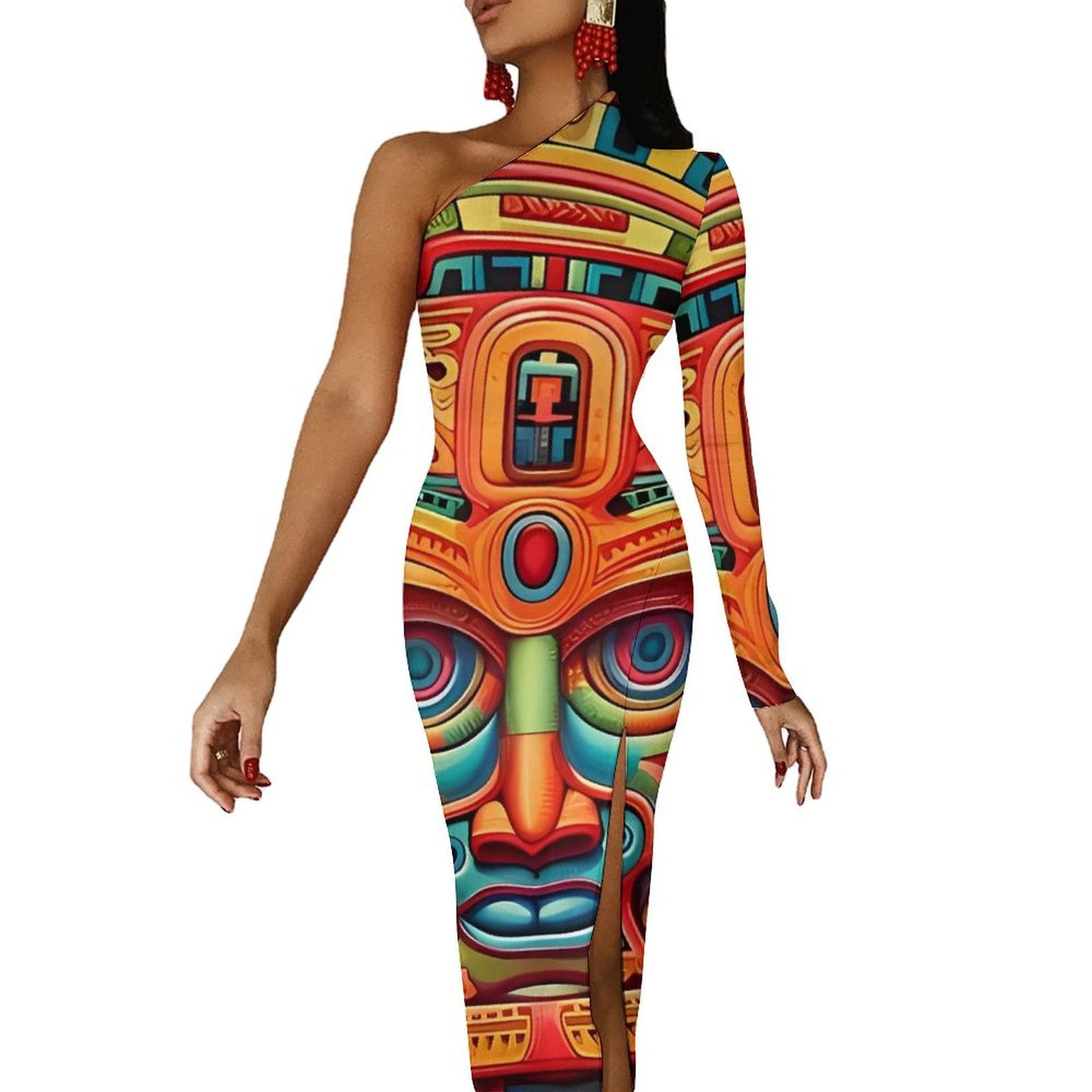 white christmas dresses Aztec Tank Dress main image 0