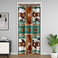 thumbnail image 1 of Aztec Blackout Curtain,Western Vintage Door Curtain For Doorway Privacy,Tribal Cow Door Drape 59"W X 80"L,Exotic Bohemian Room Divider Curtain,Rustic Farmhouse Closet Curtain, 1 of 5