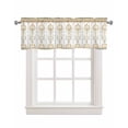 thumbnail image 1 of Aztec Boho Kitchen Valances for Windows Farmhouse Linen Window Valance Curtain for Living Room Window Treatment Ethnic Southwest Tribe Geometric Stripes Valance Rod Pocket Topper Drape, 54 x 18 Inch, 1 of 6