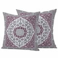 thumbnail image 1 of Aztec Boho Outdoor Waterproof Pillow Covers, Purple Gray Southwest Ethnic Tribal Abstract Decorative Square Throw Pillowcase Sofa Cushion Sham for Patio/Couch/Chair, 20"x20" 2 Pack, 1 of 8