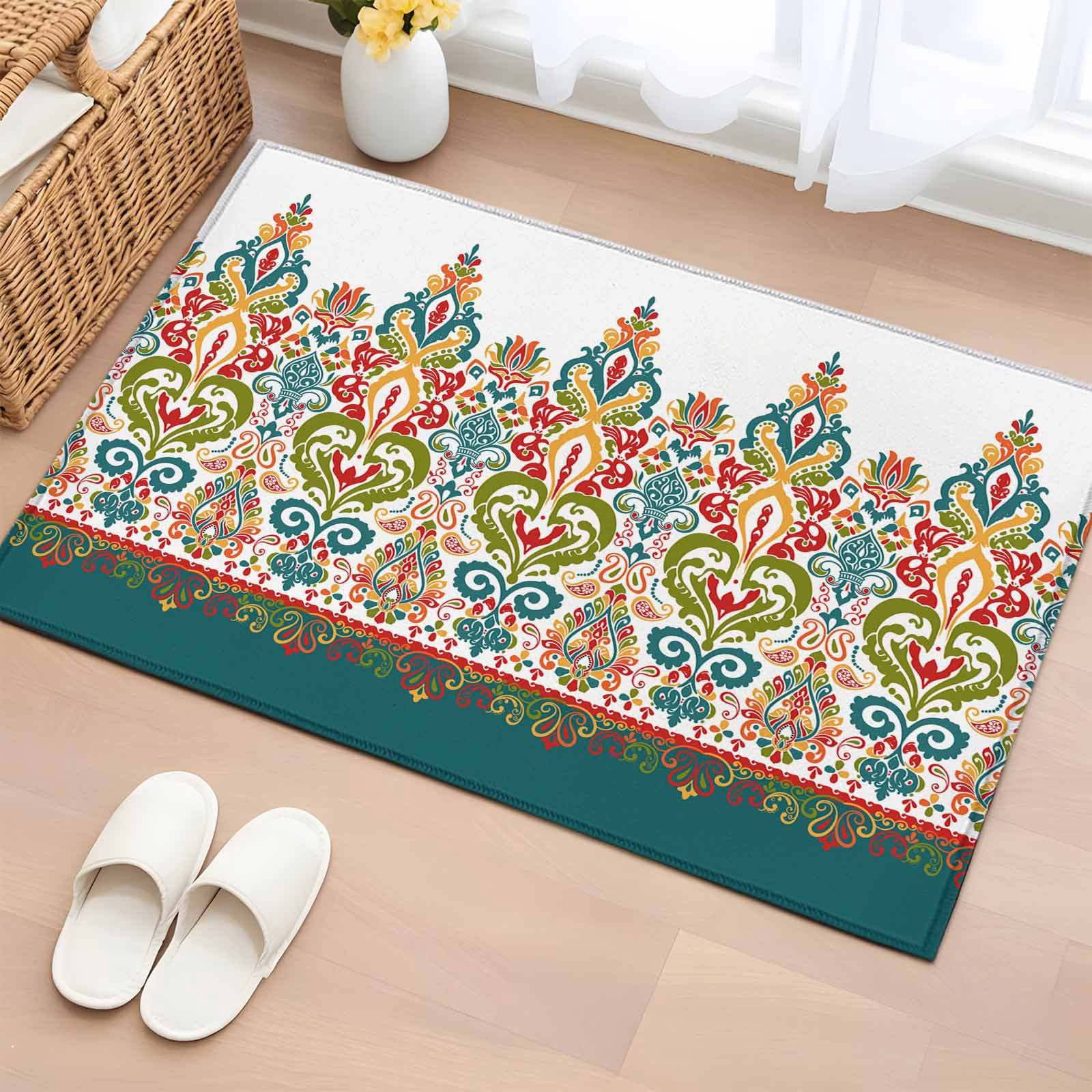 Aztec Entry Rug Aztec Boho Washable Small Entryway Area Rugs 2'x3', Bohemian Tribe ...